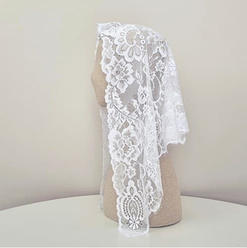 Cecilia White chapel veil