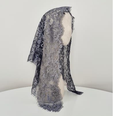 Rosaria Deep Black chapel veil