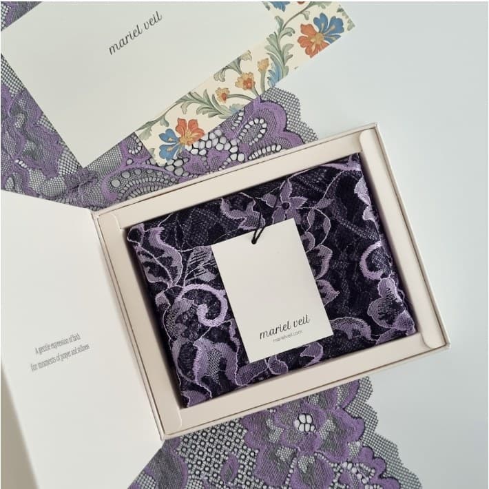 Rosaria Heather Purple chapel veil