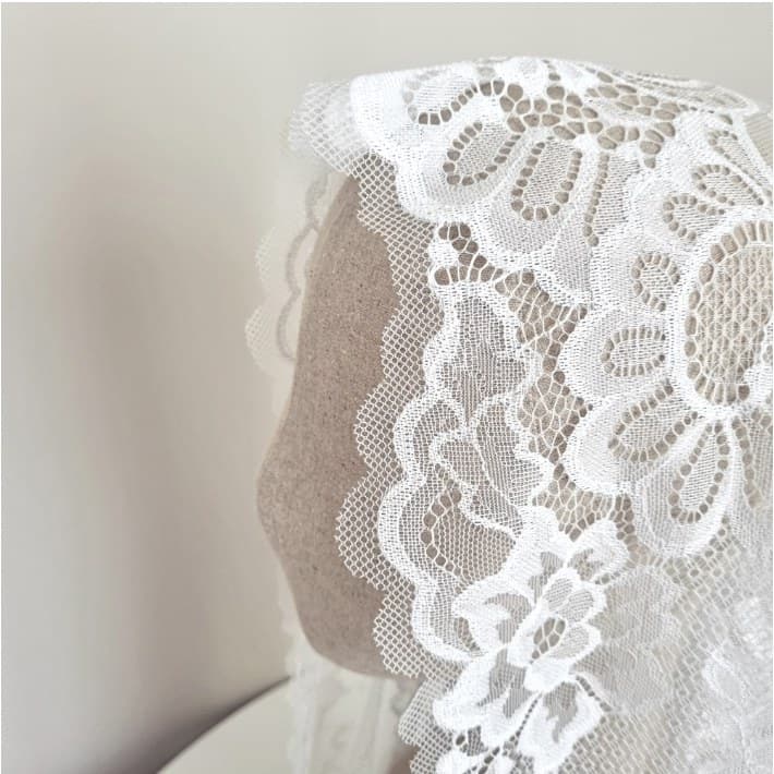 Cecilia Ivory chapel veil