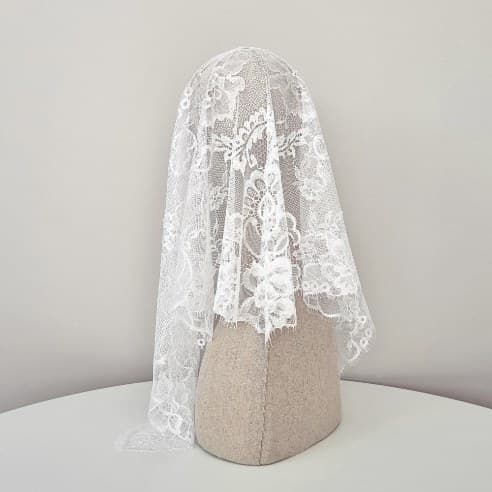 Cecilia Ivory chapel veil