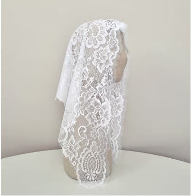 Cecilia Ivory chapel veil