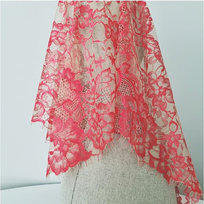 Rosaria Champagne Red chapel veil