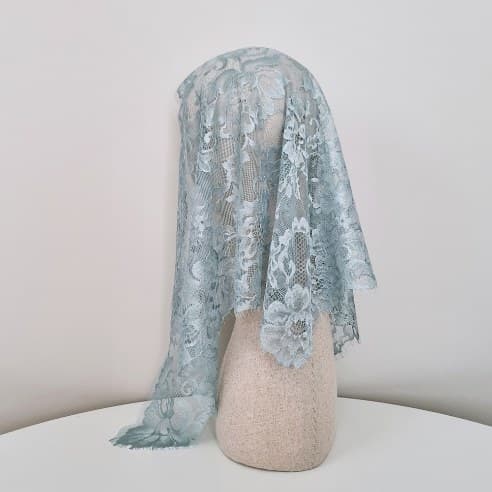 Rosaria Misty Green chapel veil