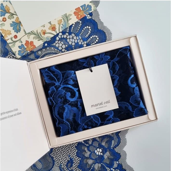 Rosaria Royal Blue in its gift box